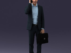 man with phone 0117 3D 模型