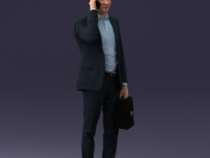 man with phone 0117 3D 模型