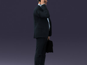 man with phone 0117 3D 模型