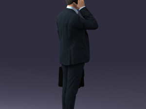 man with phone 0117 3D 模型