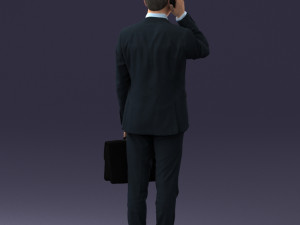 man with phone 0117 3D 模型