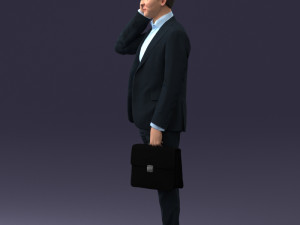 man with phone 0117 3D 模型