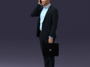 man with phone 0117 3D 模型