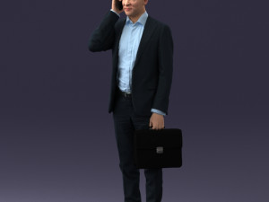 man with phone 0117 3D 模型