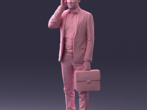 man with phone 0117 3D 模型