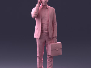 man with phone 0117 3D 模型