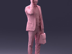 man with phone 0117 3D 模型