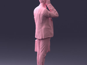 man with phone 0117 3D 模型