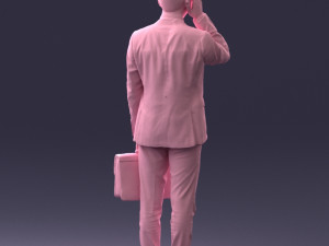 man with phone 0117 3D 模型