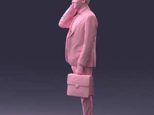 man with phone 0117 3D 模型