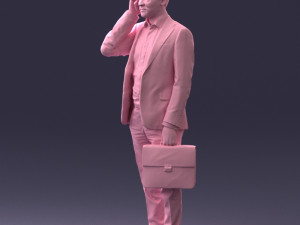 man with phone 0117 3D 模型