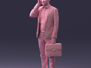 man with phone 0117 3D 模型