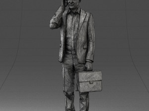 man with phone 0117 3D 模型