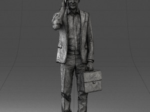 man with phone 0117 3D 模型