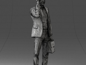man with phone 0117 3D 模型
