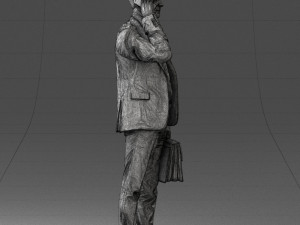 man with phone 0117 3D 模型