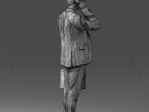 man with phone 0117 3D 模型