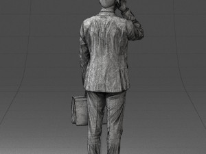 man with phone 0117 3D 模型