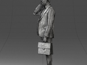 man with phone 0117 3D 模型