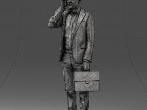 man with phone 0117 3D 模型
