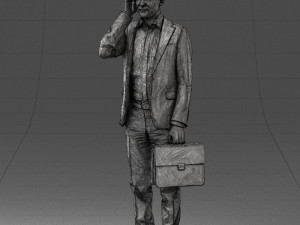 man with phone 0117 3D 模型