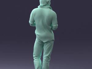 000263 Male Singer with Microphone 0430 3D Model