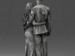 couple in evening clothes 1224 3D Model