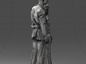 couple in evening clothes 1224 3d print ready Modelo de Impressão 3D