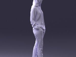 woman in pink sweater 0228 3D 모델