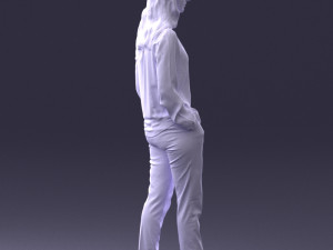 woman in pink sweater 0228 3D 모델