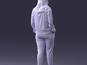 woman in pink sweater 0228 3D 모델