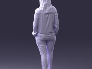 woman in pink sweater 0228 3D 모델