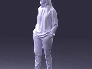 woman in pink sweater 0228 3D 모델
