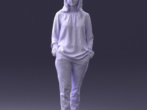 woman in pink sweater 0228 3D 모델