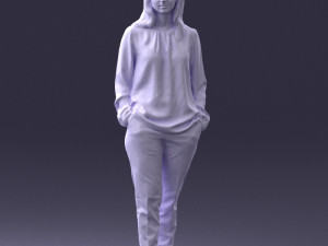 woman in pink sweater 0228 3D 모델