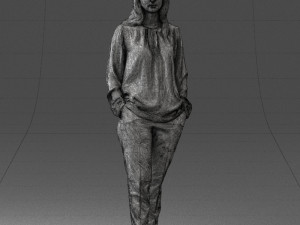 woman in pink sweater 0228 3D 모델