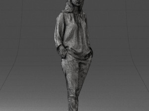 woman in pink sweater 0228 3D 모델