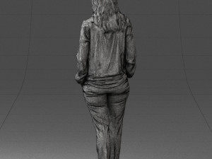 woman in pink sweater 0228 3D 모델