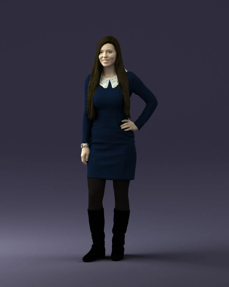beautiful smile 1125 3D Model .c4d .max .obj .3ds .fbx .stl .blend