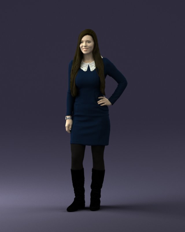beautiful smile 1125 3d print ready Modello di stampa 3D .c4d .max .obj .3ds .fbx .stl .blend 