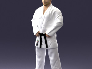 000089 Judo Fighter 1105 3D 모델
