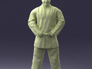 000089 Judo Fighter 1105 3D Model