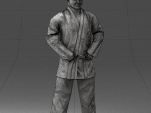 000089 Judo Fighter 1105 3D 모델