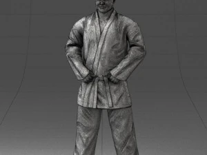 000089 Judo Fighter 1105 3D Model