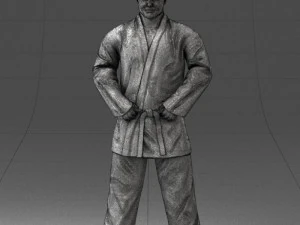 000089 Judo Fighter 1105 3D Model