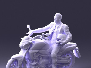 man on motorcycle 0527 3D 模型