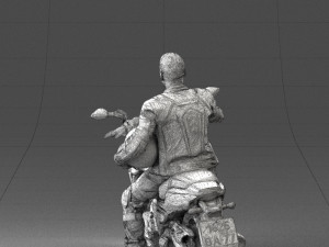 man on motorcycle 0227 3d print ready 3D Print Model