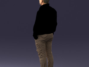 maninkhakipants1008obj Model do druku 3D