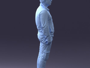 maninkhakipants1008obj Model do druku 3D