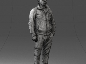 maninkhakipants1008obj Model do druku 3D